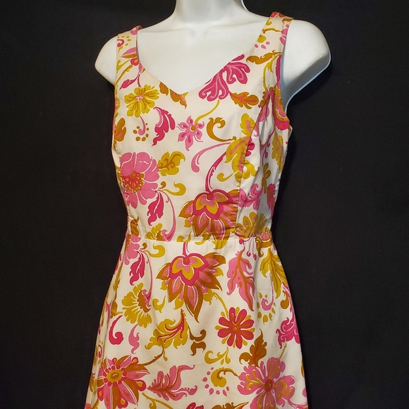 BODEN Floral Sleeveless Dress 10 R - Picture 2 of 8